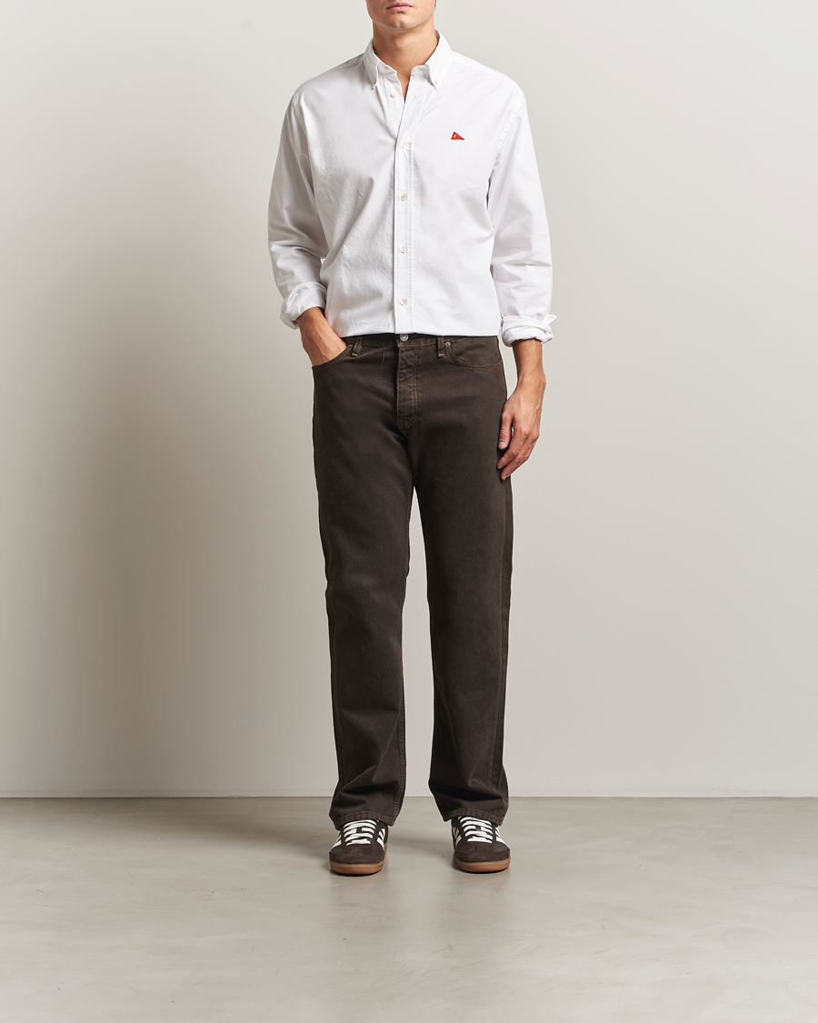 Hombres | Camisas | Forét | Flag Regular Fit Oxford Shirt White