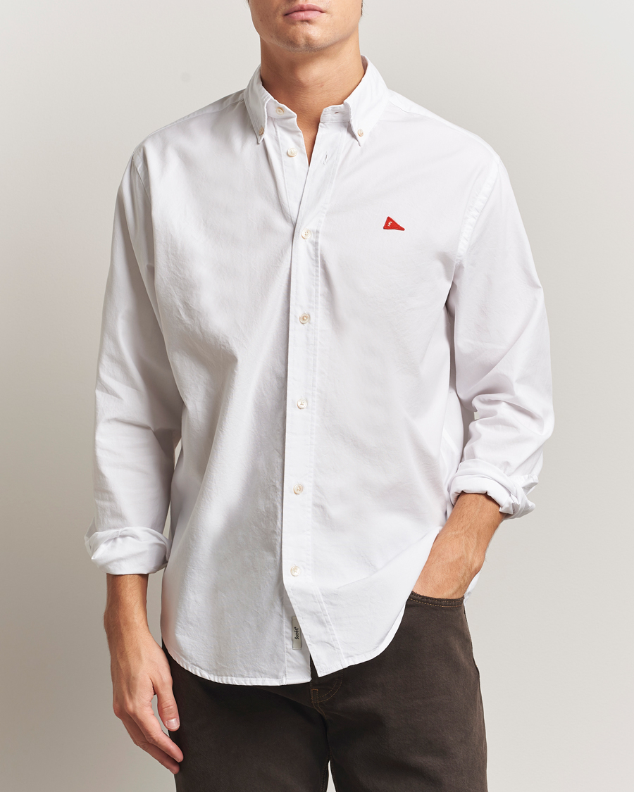 Hombres | Camisas | Forét | Flag Regular Fit Oxford Shirt White