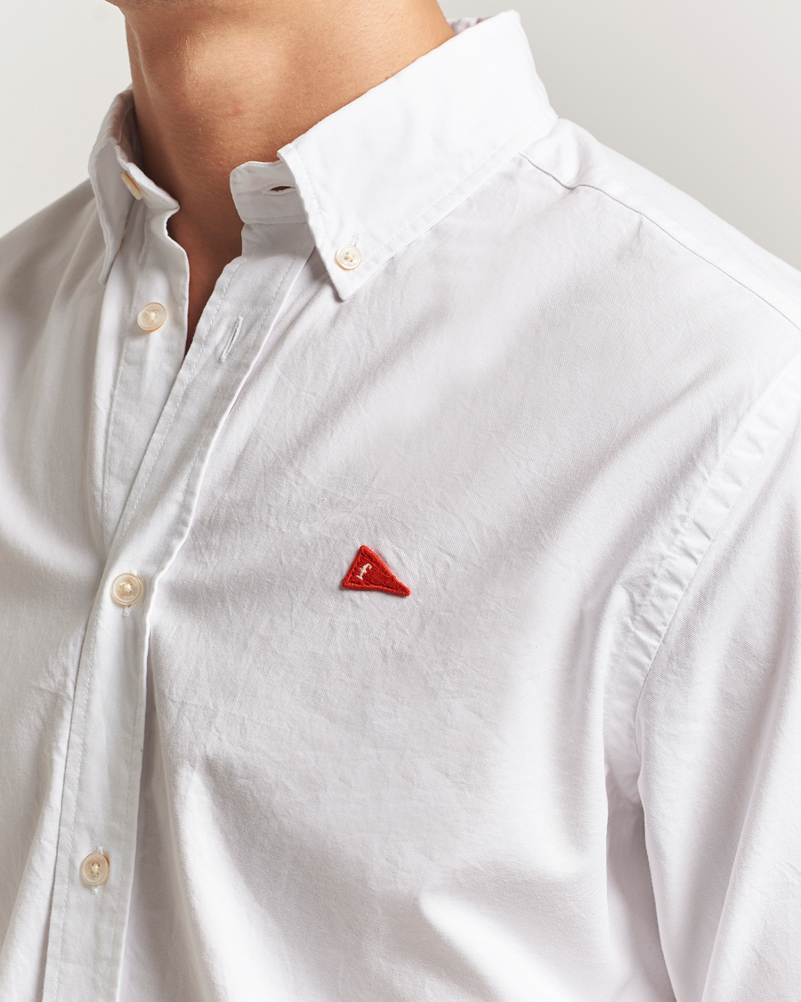 Hombres | Camisas | Forét | Flag Regular Fit Oxford Shirt White