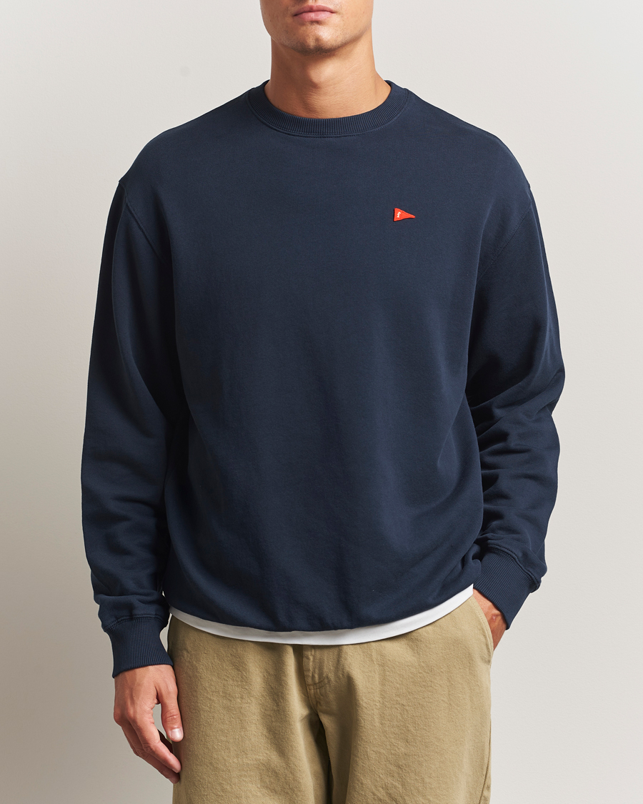 Hombres | Jerséis y prendas de punto | Forét | Flag Sweatshirt Navy