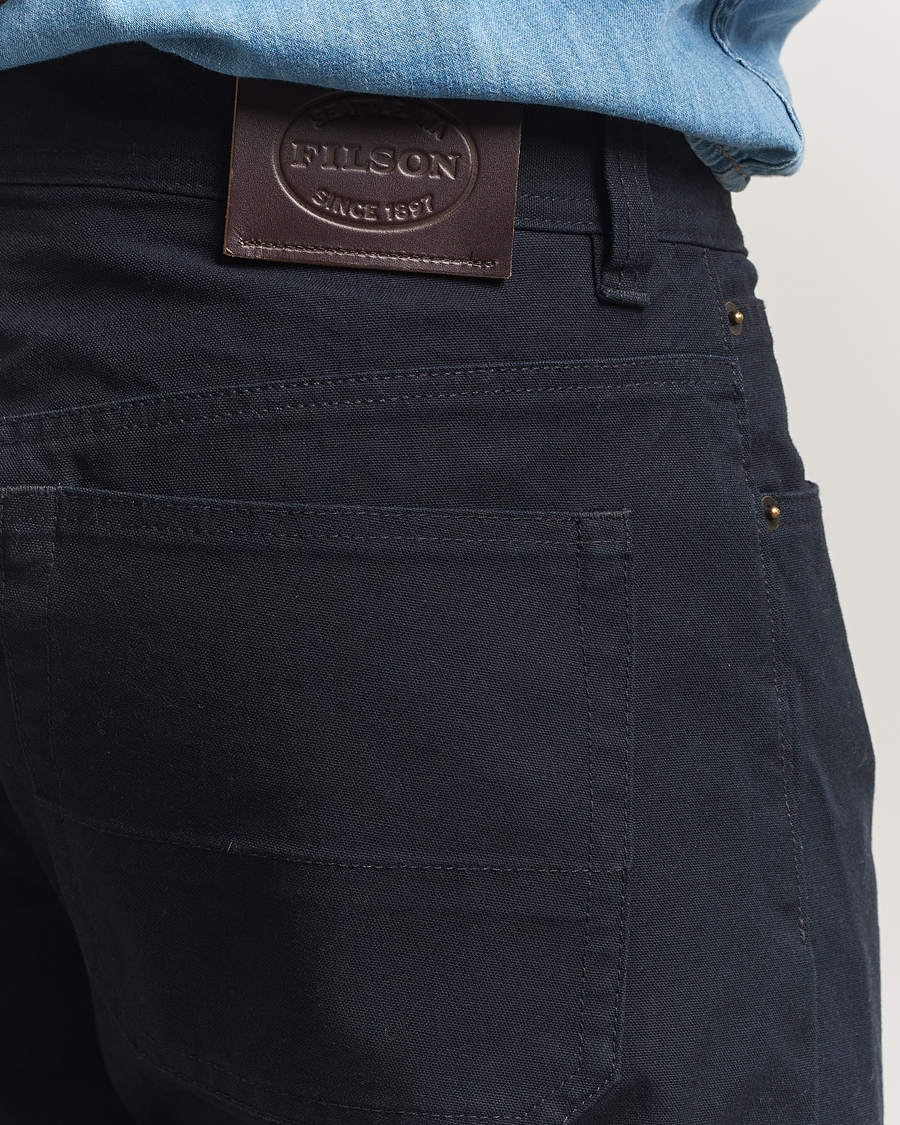 Hombres | Pantalones | Filson | Dry Tin 5 Pocket Pants Blue