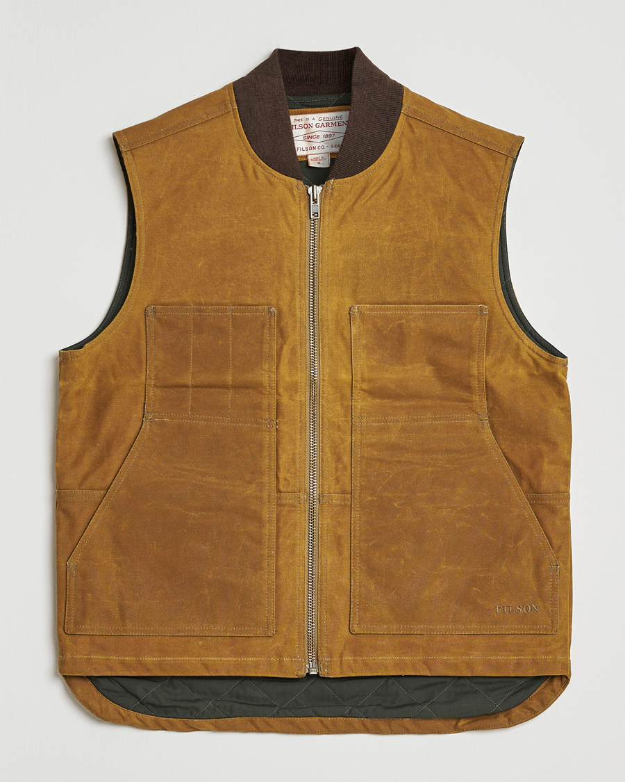 Hombres | Abrigos y chaquetas | Filson | Tin Cloth Insulated Work Vest Dark Tan