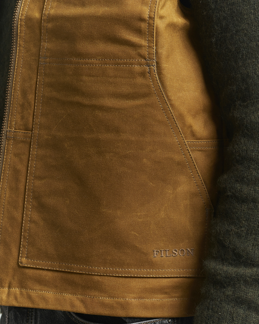 Hombres | Abrigos y chaquetas | Filson | Tin Cloth Insulated Work Vest Dark Tan