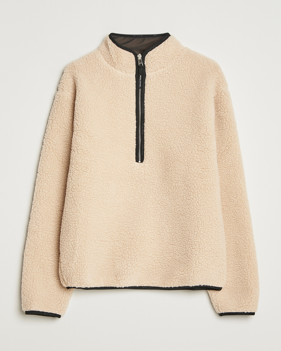 Hombres | Jerséis y prendas de punto | District Vision | Heavyweight Half Zip Pile Fleece Quartz