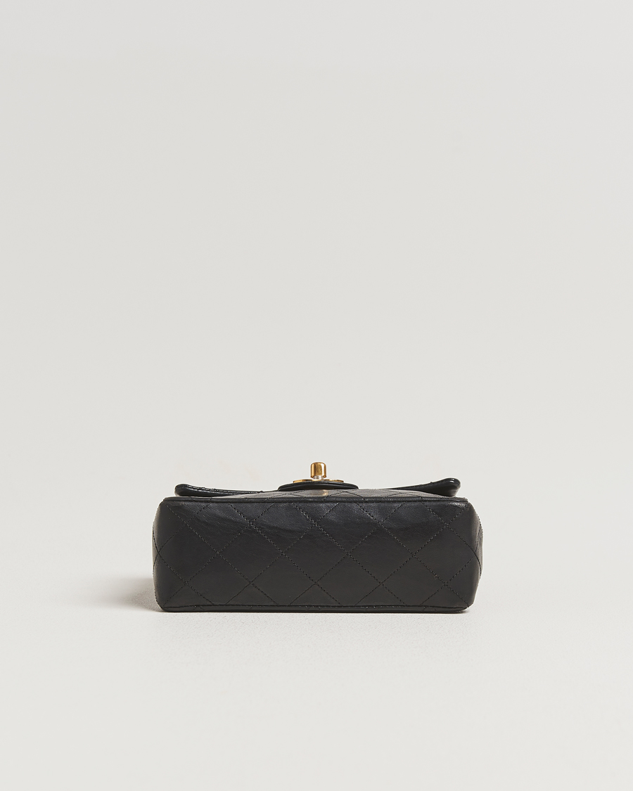 Hombres | Chanel Pre-Owned Classic Mini Flap Bag Black | Chanel Pre-Owned | Classic Mini Flap Bag Black