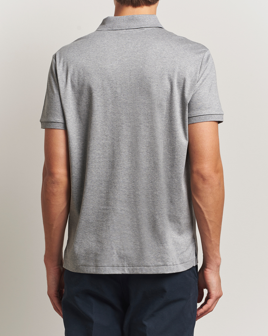 Hombres | Polos | Polo Ralph Lauren | Custom Slim Fit Cotton Polo Steel Heather
