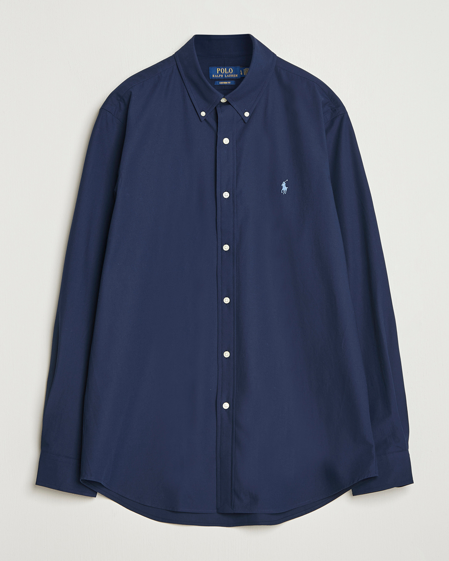 Hombres | Camisas | Polo Ralph Lauren | Custom Fit Stretch Poplin Shirt Newport Navy