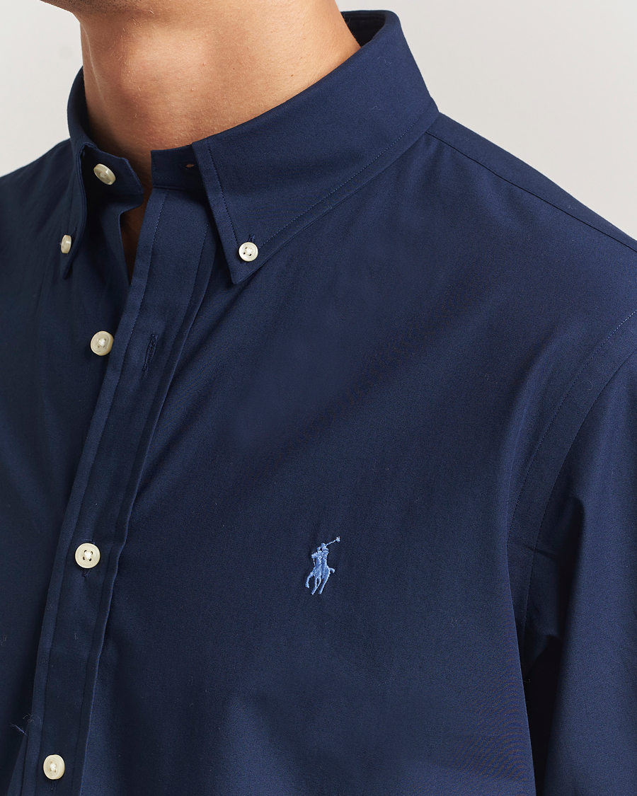 Hombres | Camisas | Polo Ralph Lauren | Custom Fit Stretch Poplin Shirt Newport Navy