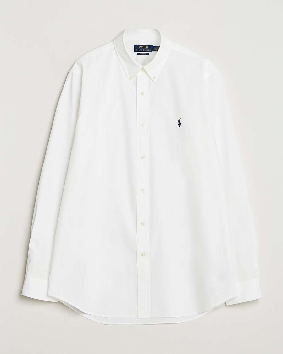 Hombres | Camisas | Polo Ralph Lauren | Custom Fit Stretch Poplin Shirt White