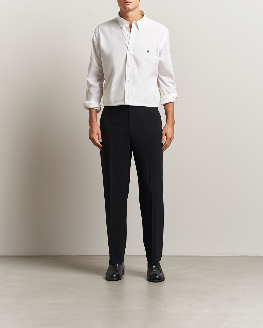 Hombres | Camisas | Polo Ralph Lauren | Custom Fit Stretch Poplin Shirt White