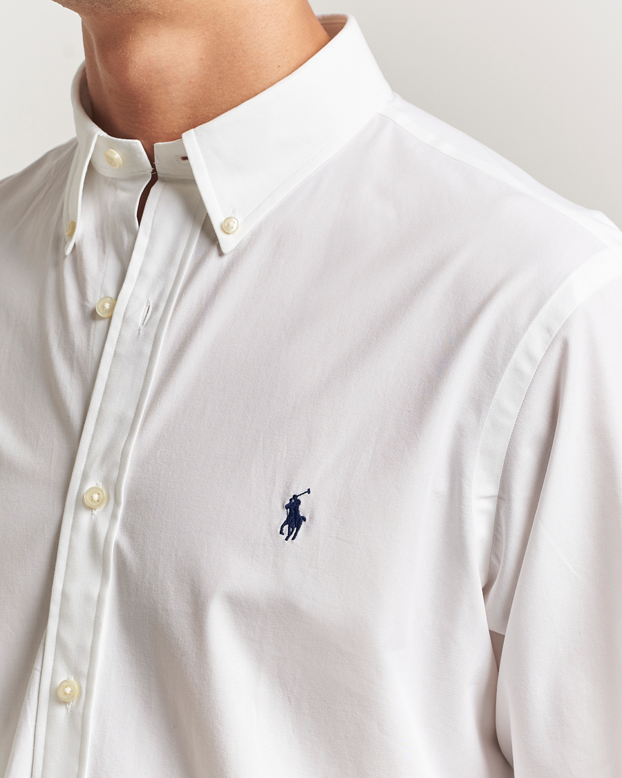 Hombres | Camisas | Polo Ralph Lauren | Custom Fit Stretch Poplin Shirt White