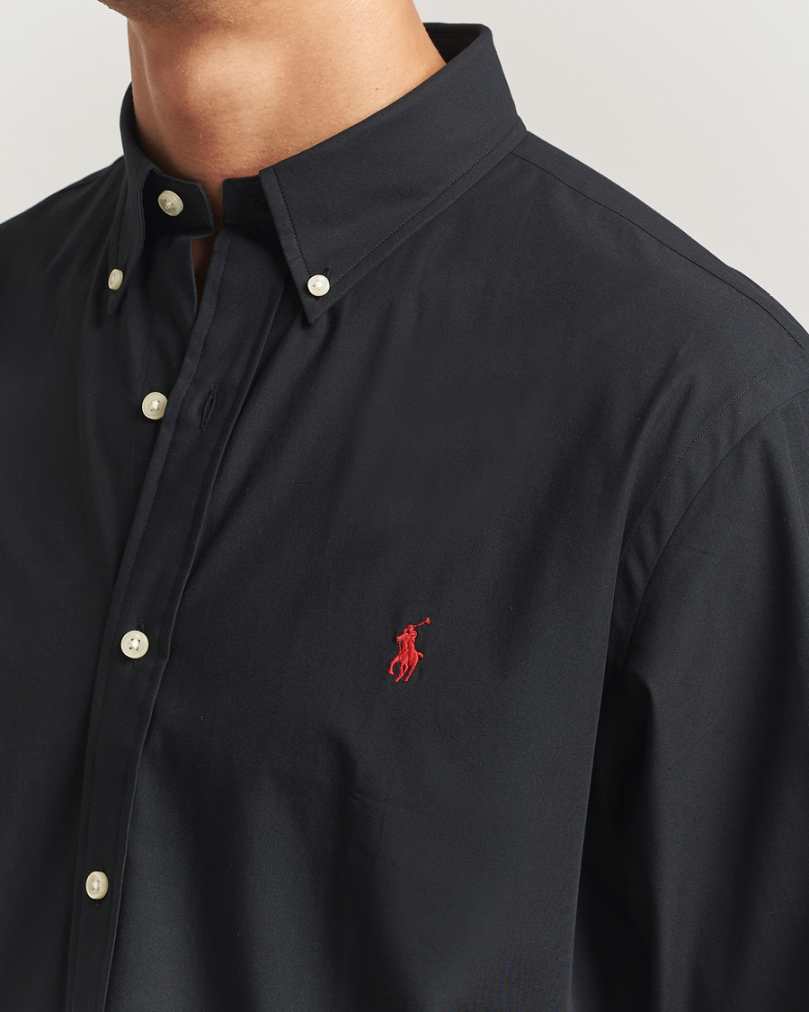 Hombres | Camisas | Polo Ralph Lauren | Custom Fit Stretch Poplin Shirt Polo Black