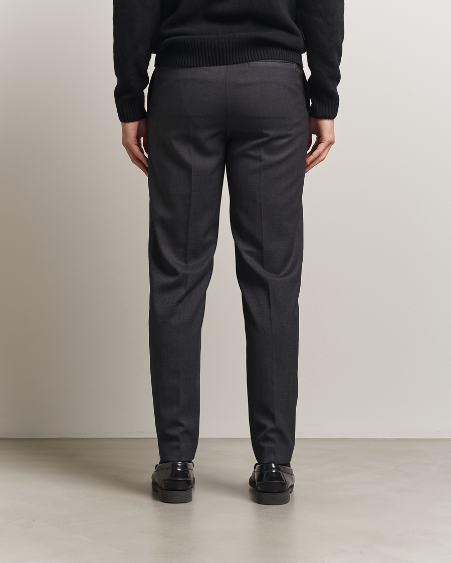 Hombres | Pantalones | Filippa K | Troy Tailored Drawstring Trousers Mid Grey