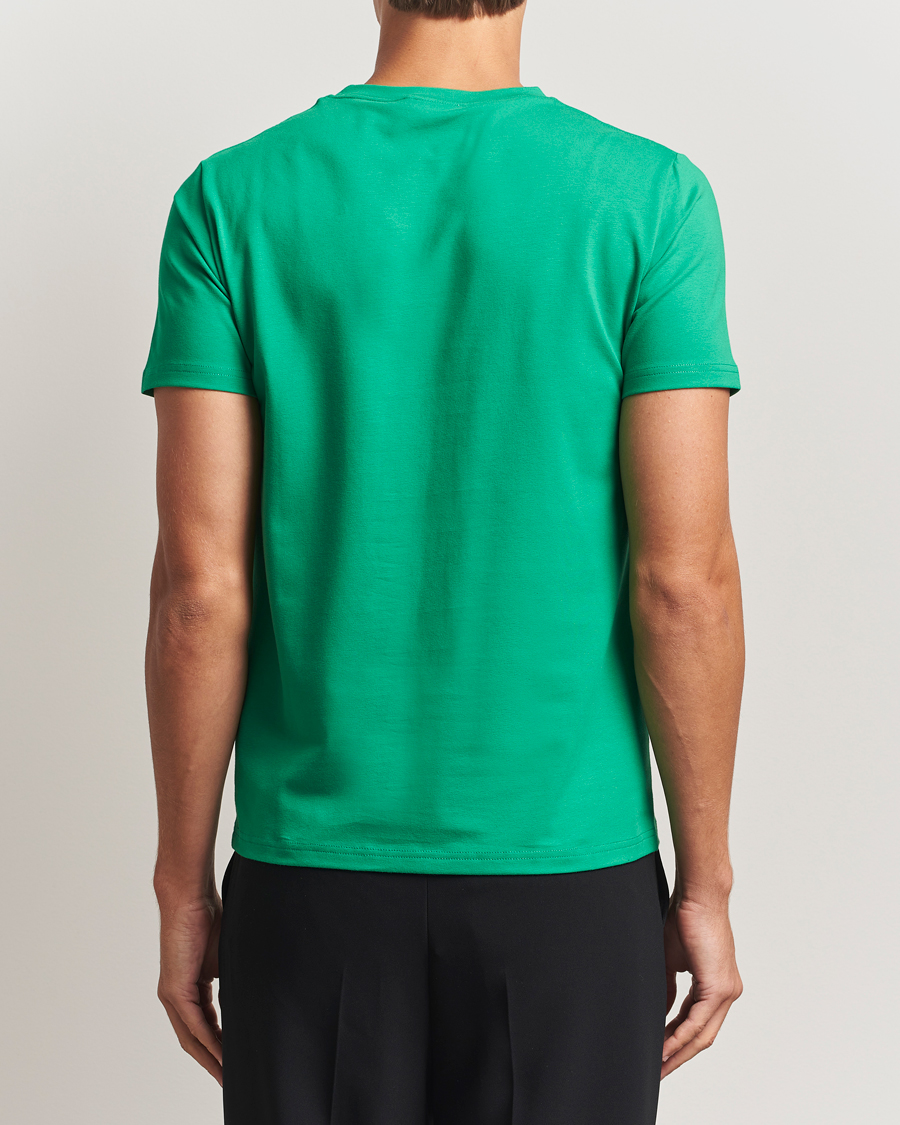 Hombres | Camisetas | Filippa K | Soft Lycra T-Shirt Apple Green