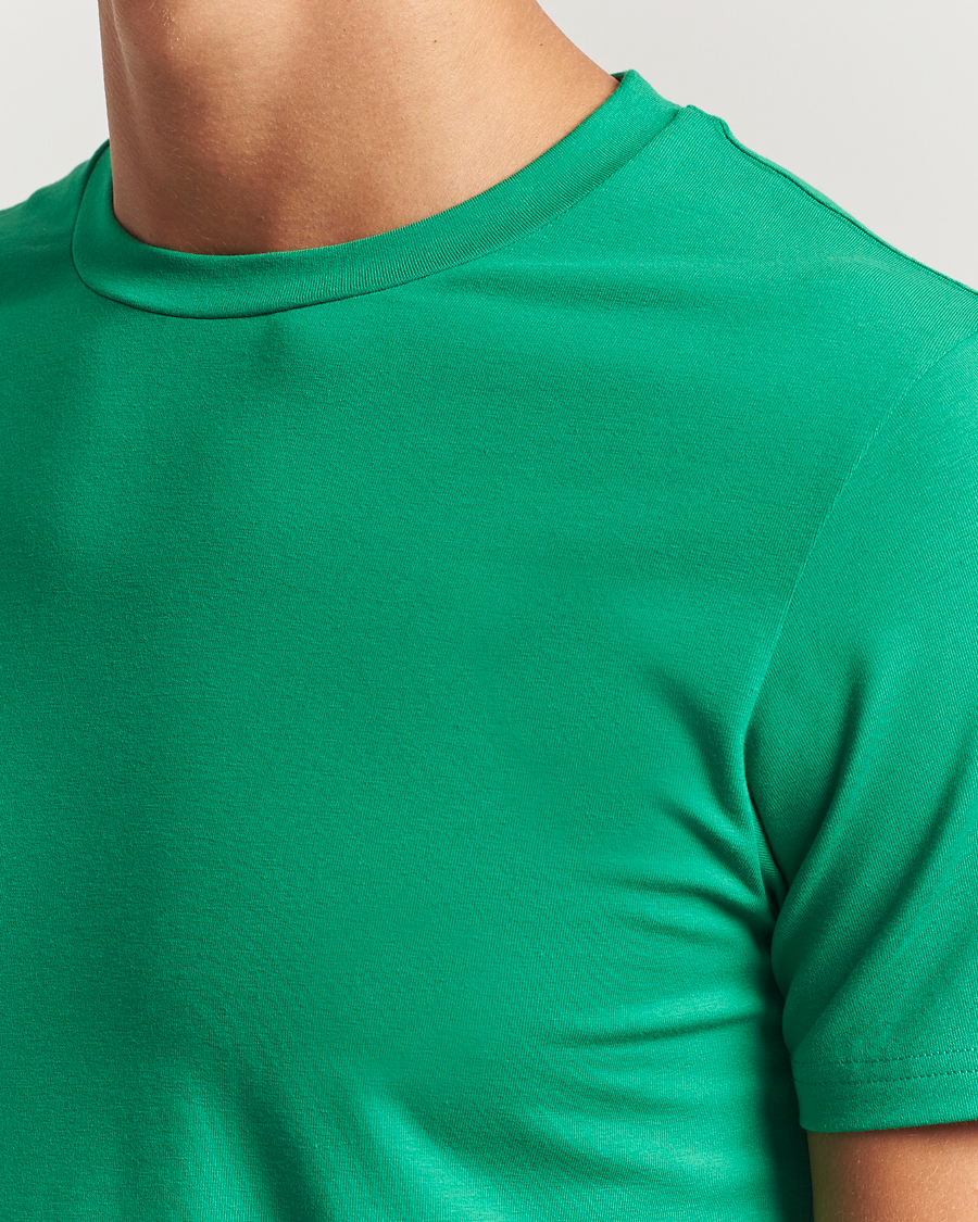 Hombres | Camisetas | Filippa K | Soft Lycra T-Shirt Apple Green