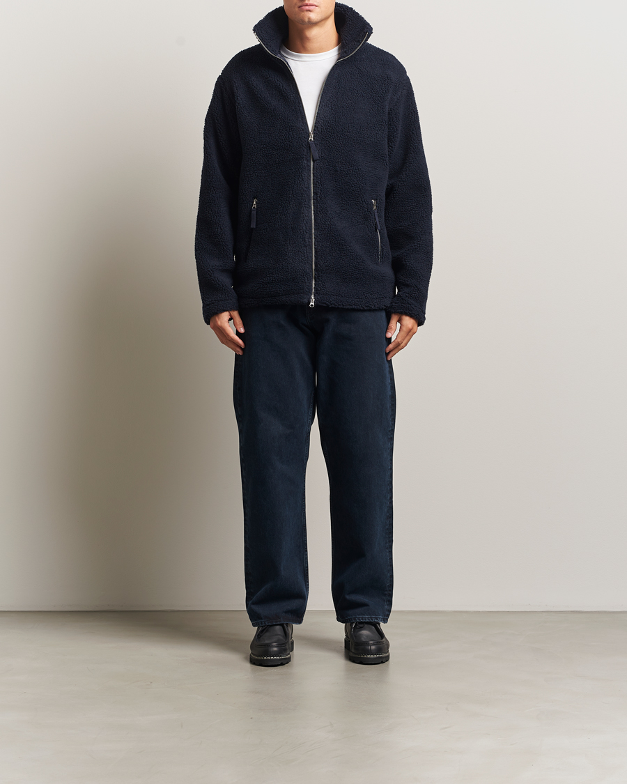 Hombres | Abrigos y chaquetas | A Day's March | Acton Fleece Jacket Navy