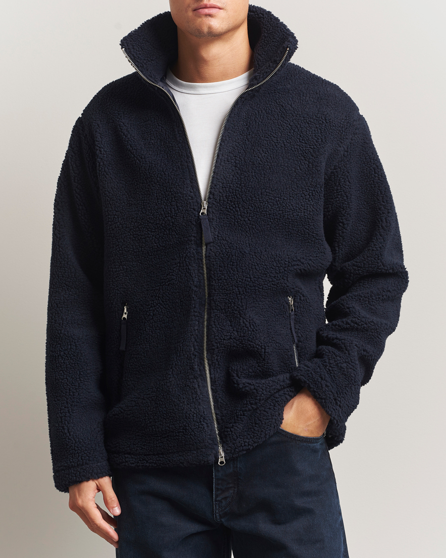 Hombres | Abrigos y chaquetas | A Day's March | Acton Fleece Jacket Navy