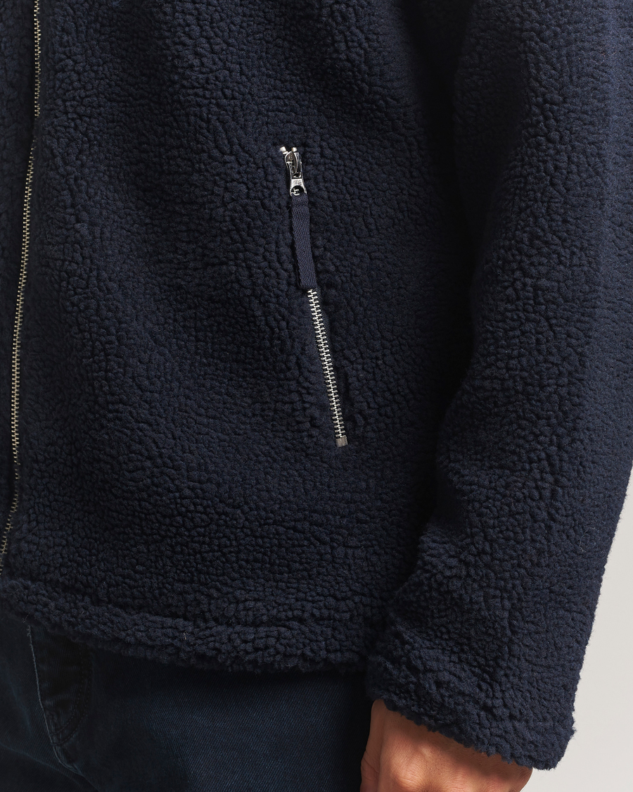 Hombres | Abrigos y chaquetas | A Day's March | Acton Fleece Jacket Navy