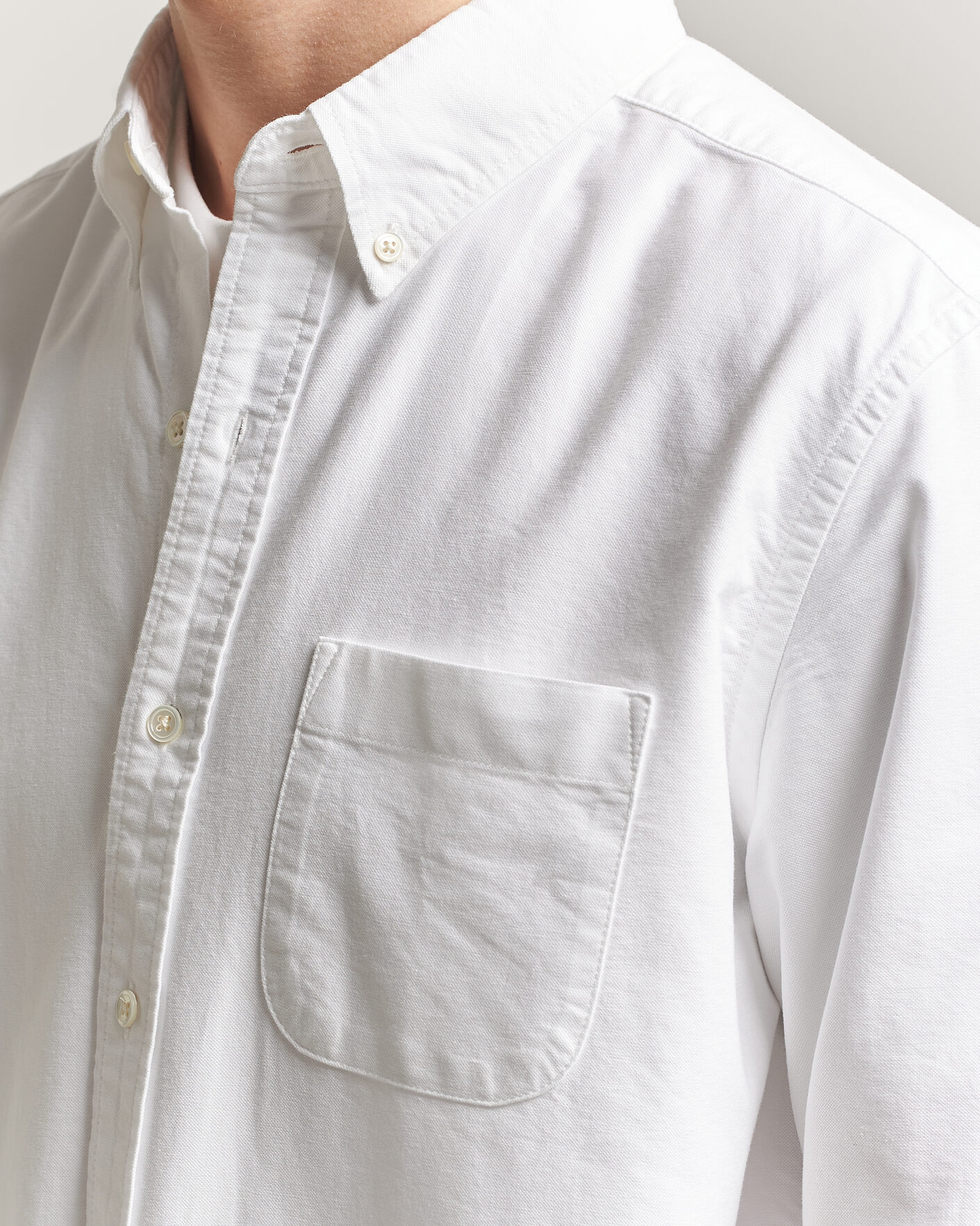 Hombres | Camisas | A Day's March | Classic Oxford Shirt White