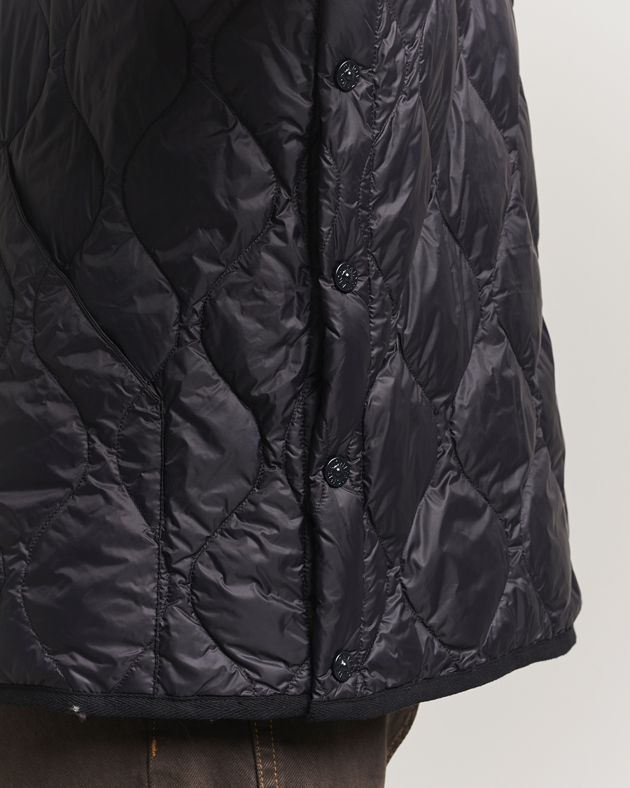 Hombres | Abrigos y chaquetas | TAION | Military Crew Neck Down Vest Black