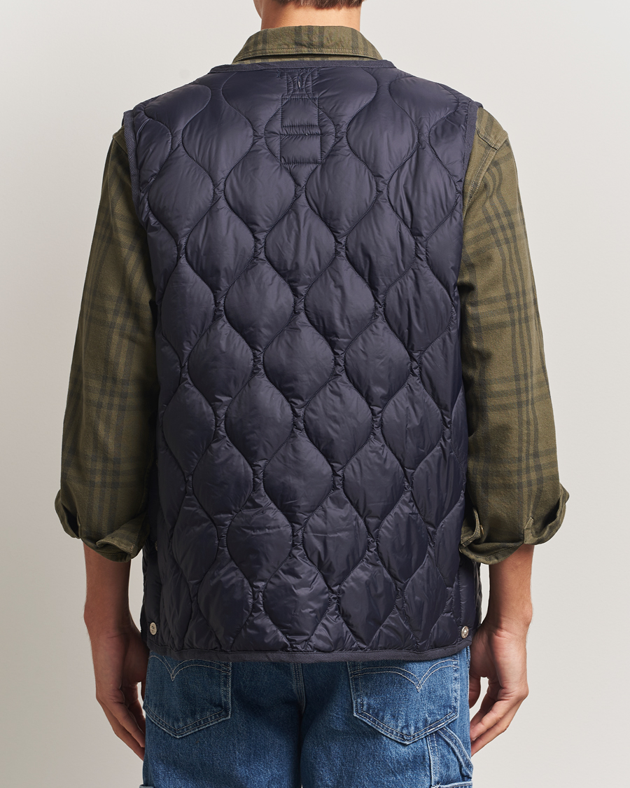 Hombres | Chalecos | TAION | Military Crew Neck Down Vest Navy