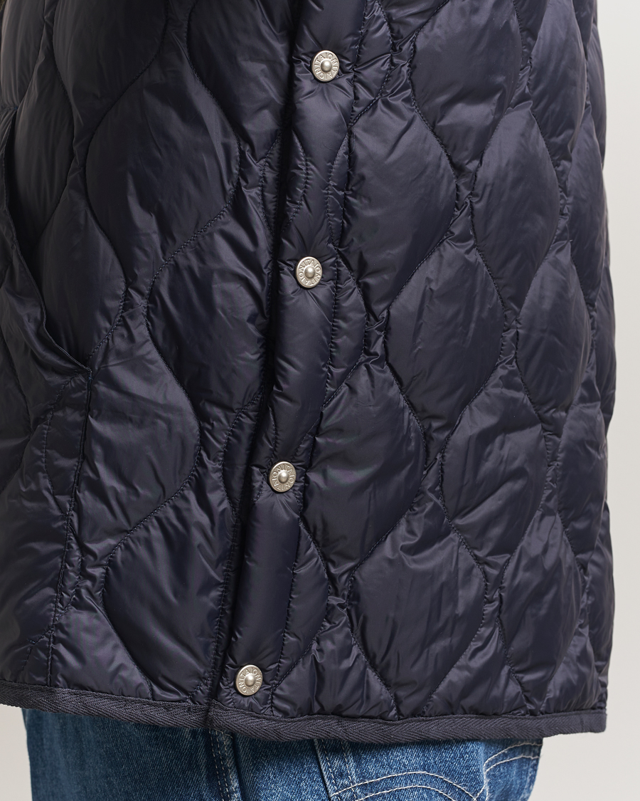 Hombres | Chalecos | TAION | Military Crew Neck Down Vest Navy