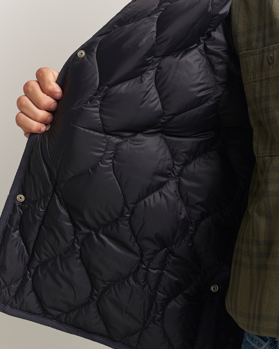 Hombres | Chalecos | TAION | Military Crew Neck Down Vest Navy