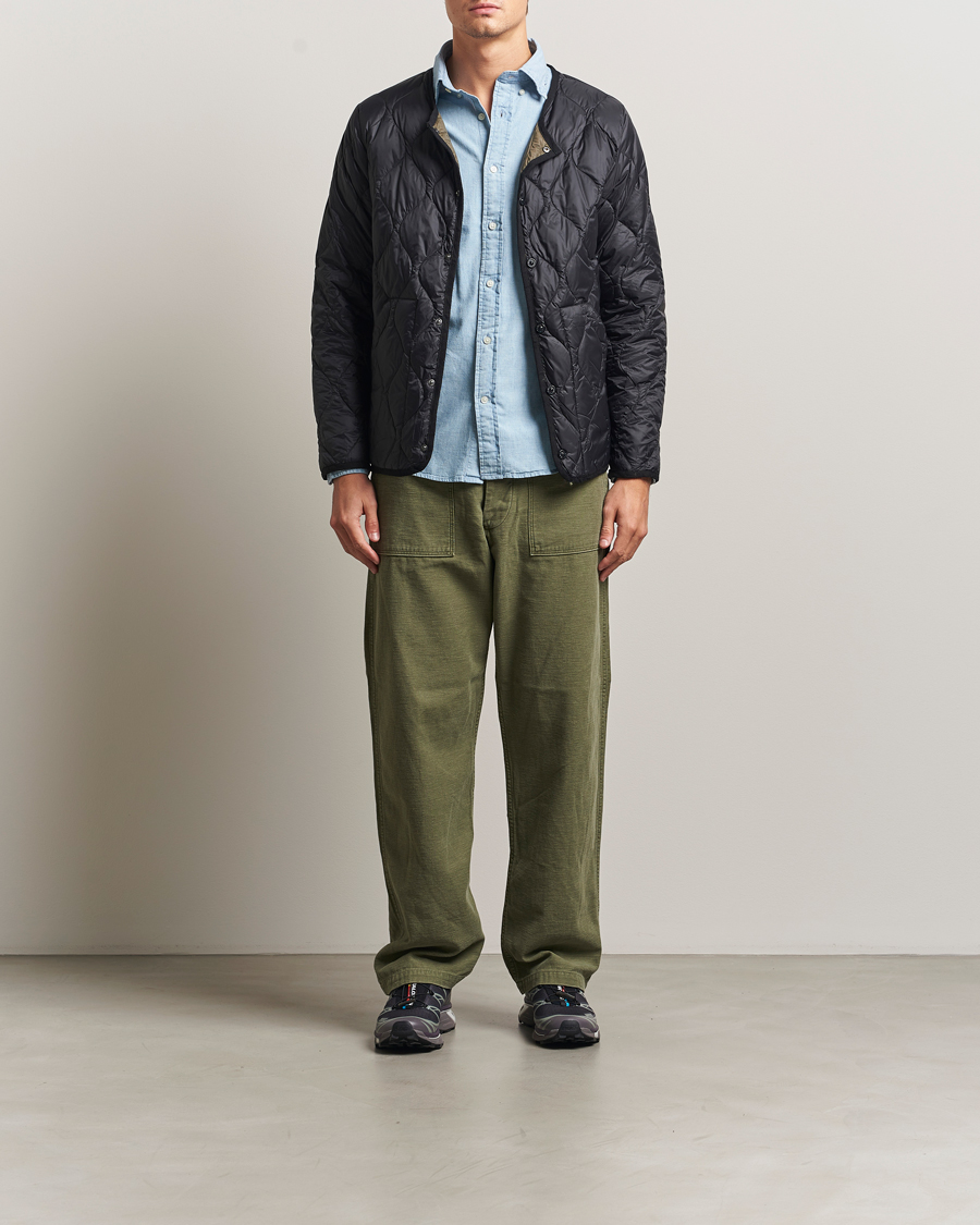 Hombres | Abrigos y chaquetas | TAION | Military Crew Neck Down Jacket Black