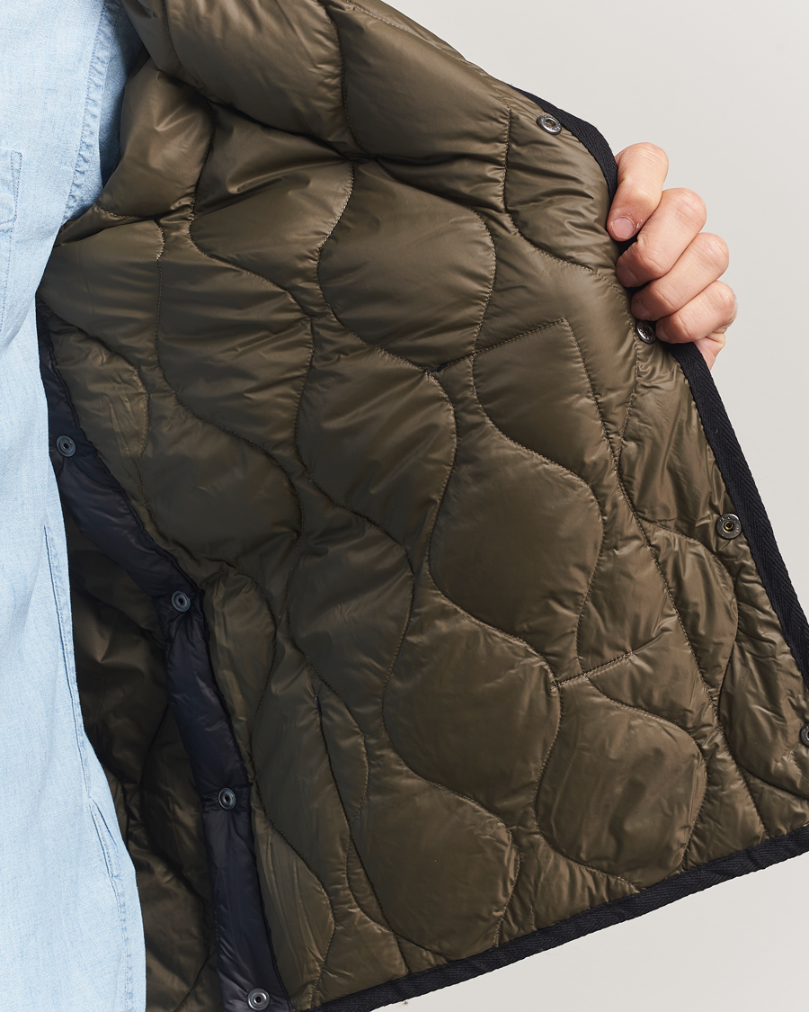 Hombres | Abrigos y chaquetas | TAION | Military Crew Neck Down Jacket Black