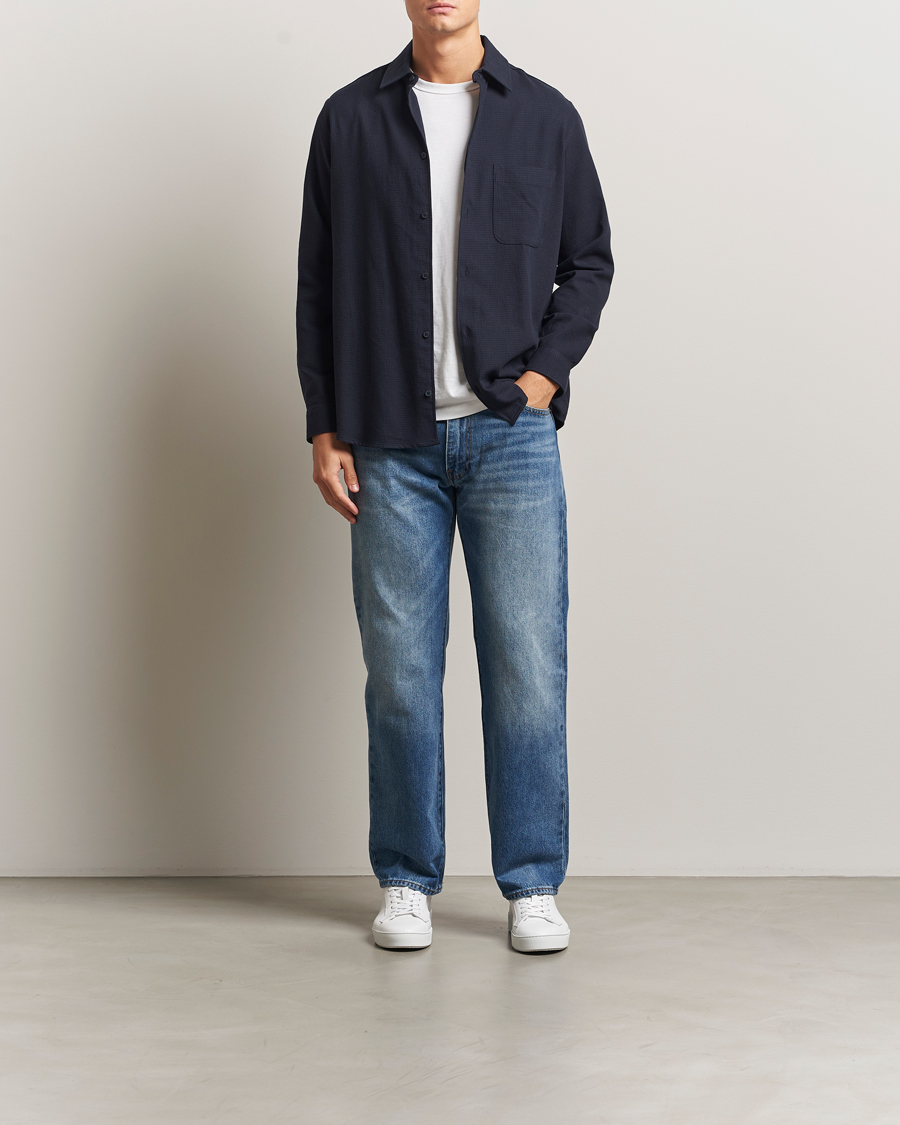 Hombres | Camisas | Samsøe Samsøe | Damon Overshirt Salute Navy