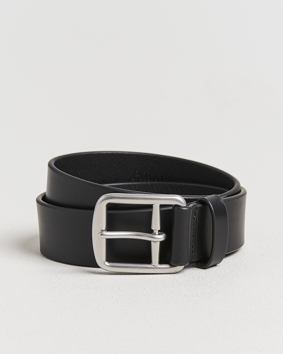 Hombres | Cinturones | Polo Ralph Lauren | Signature Pony Leather Belt Black