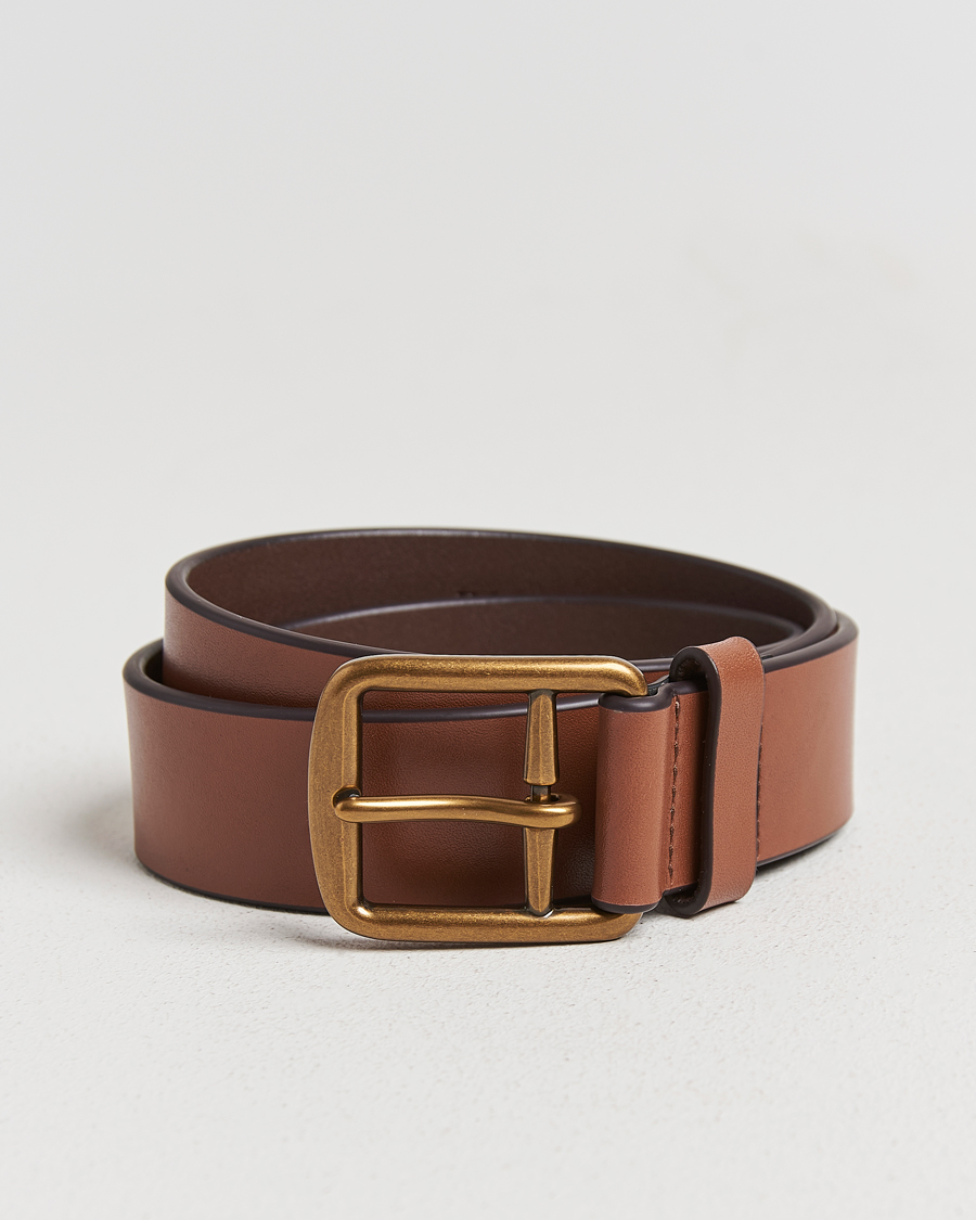 Hombres | Cinturones | Polo Ralph Lauren | Signature Pony Leather Belt Saddle
