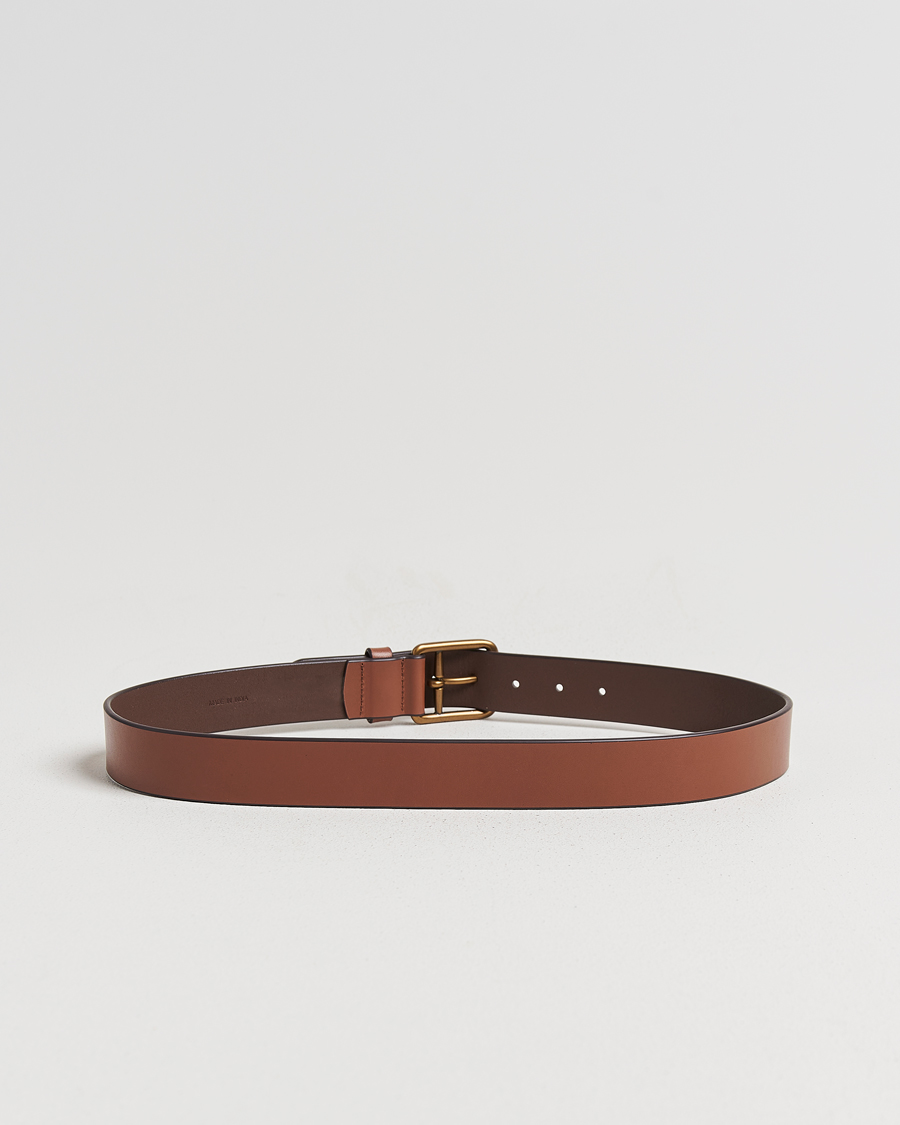 Hombres | Cinturones | Polo Ralph Lauren | Signature Pony Leather Belt Saddle