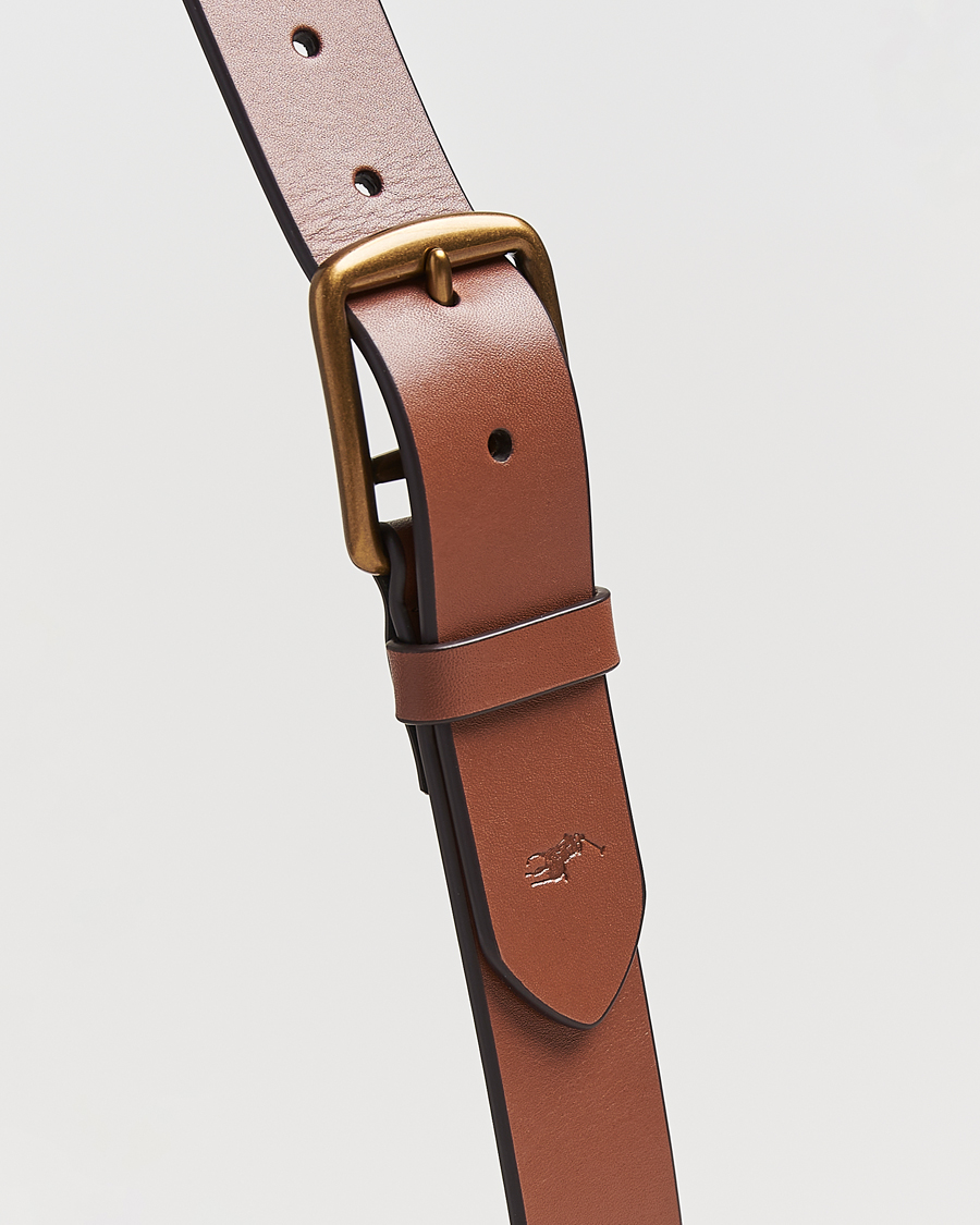 Hombres | Cinturones | Polo Ralph Lauren | Signature Pony Leather Belt Saddle