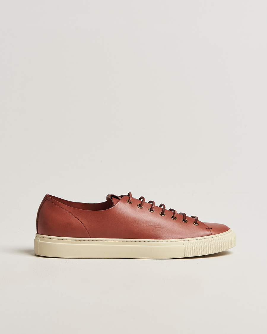 Hombres | Zapatillas | Buttero | Tanino Leather Sneaker Cognac