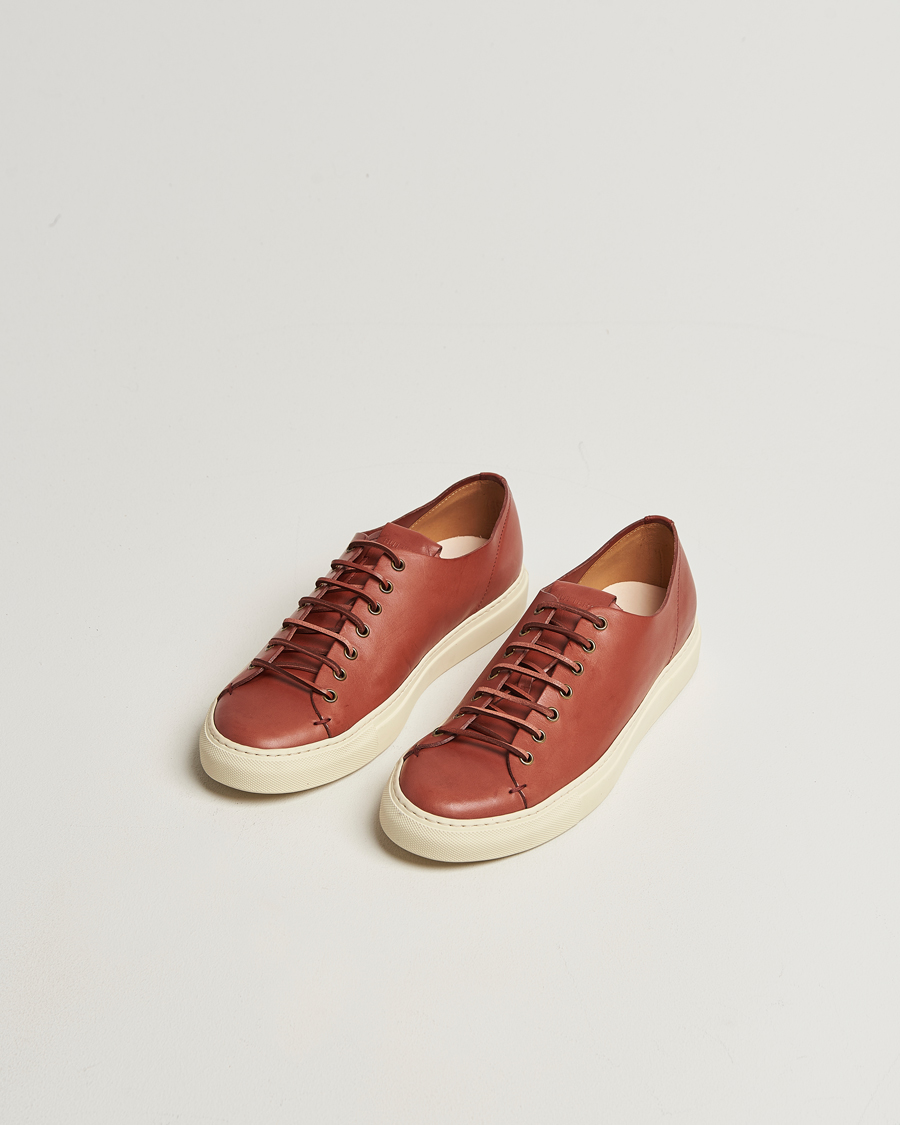 Hombres | Zapatillas | Buttero | Tanino Leather Sneaker Cognac