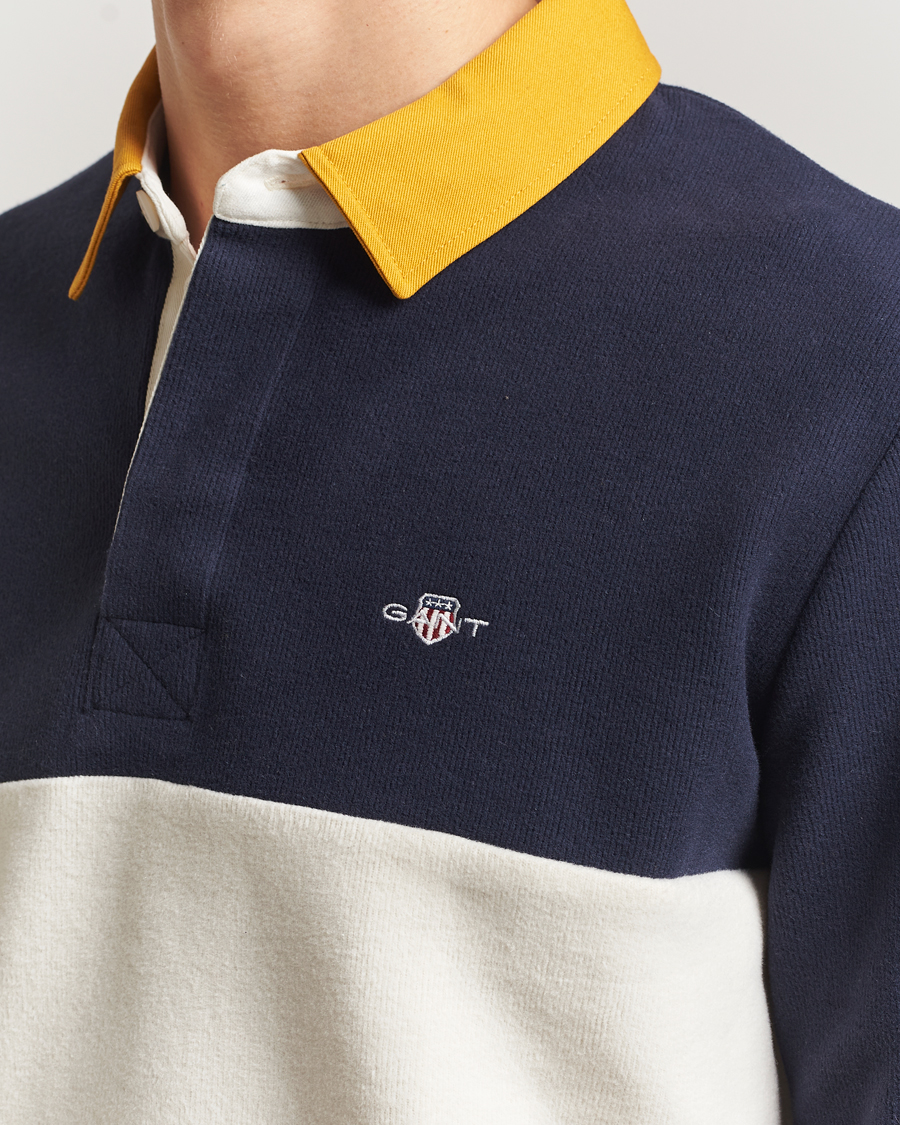 Hombres | Jerséis y prendas de punto | GANT | Blocked Heavy Rugger Evening Blue Multi