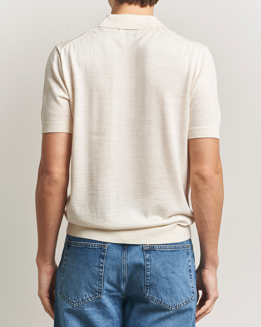 Hombres | Polos | GANT | Extrafine Merino Polo Seed Melange