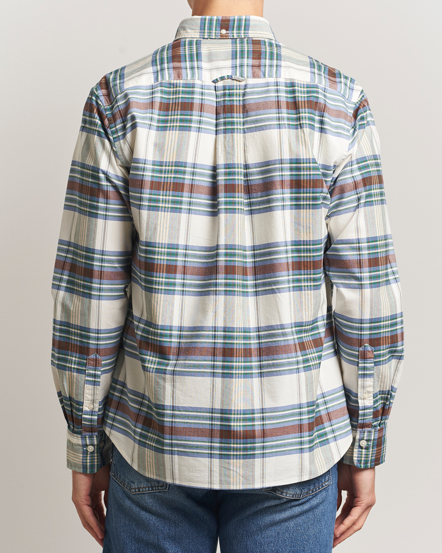 Hombres | Camisas | Gant | Regular Fit Oxford Checked Shirt Woody Green