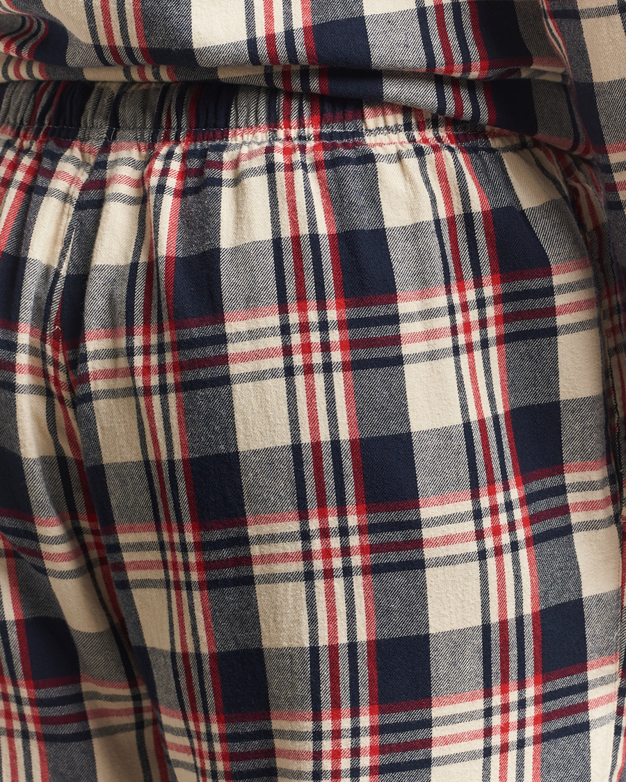 Hombres | Pijamas y batas | GANT | Flannel Checked Pyjama Set Ruby Red