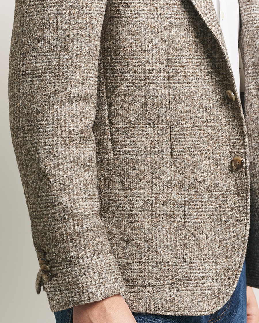 Hombres | Blazers | GANT | Wool Checked Blazer Seed Melange