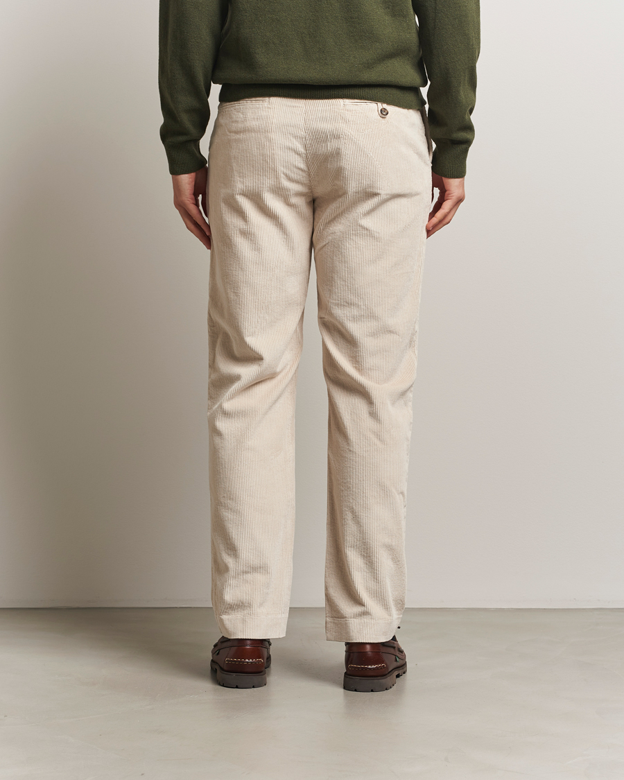 Hombres | Pantalones | GANT | Straight Fit Corduroy Trousers Putty