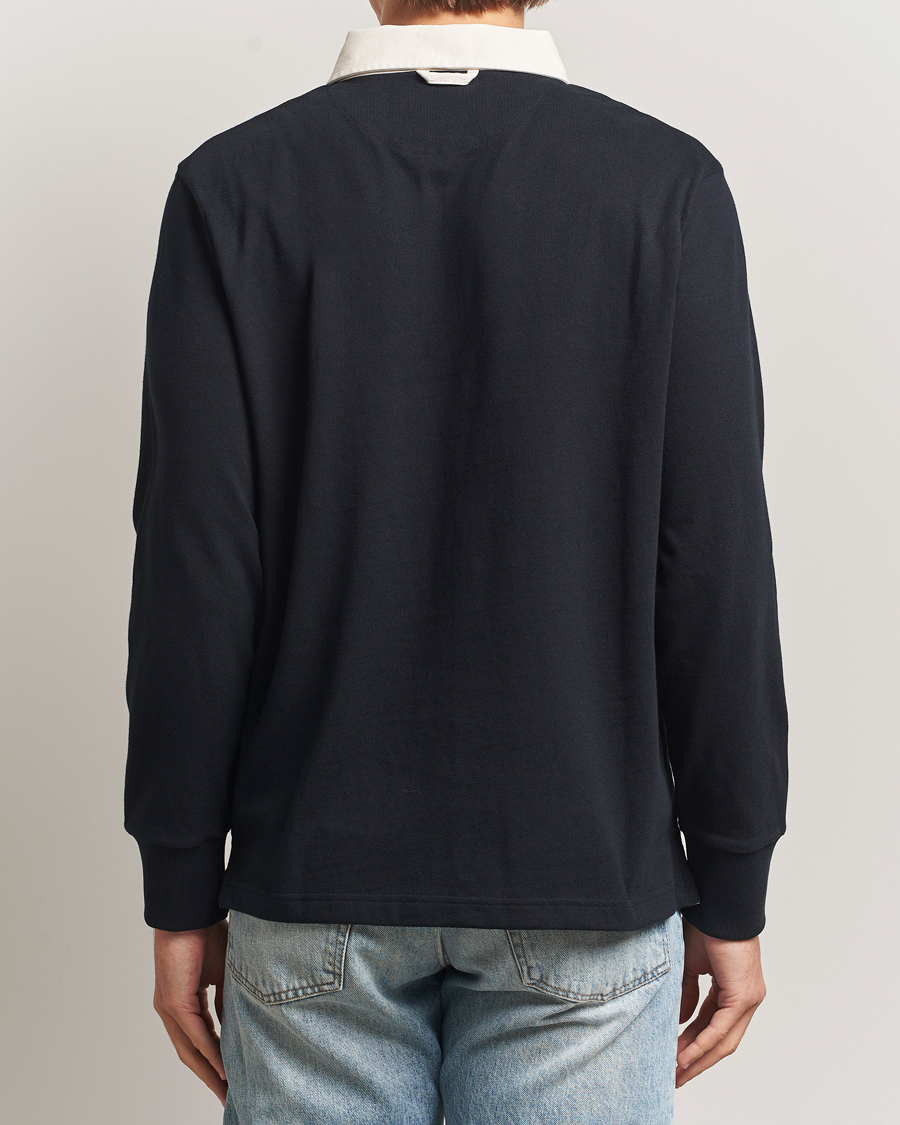 Hombres | Jerséis y prendas de punto | Gant | Blocked Logo Heavy Rugger Black