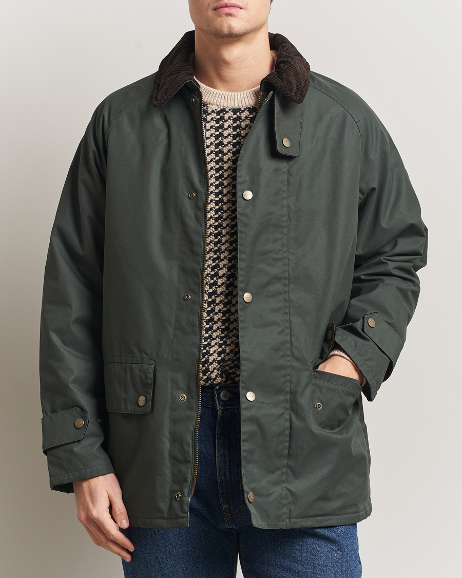 Hombres | Abrigos y chaquetas | GANT | Waxed Barn Jacket Woody Green