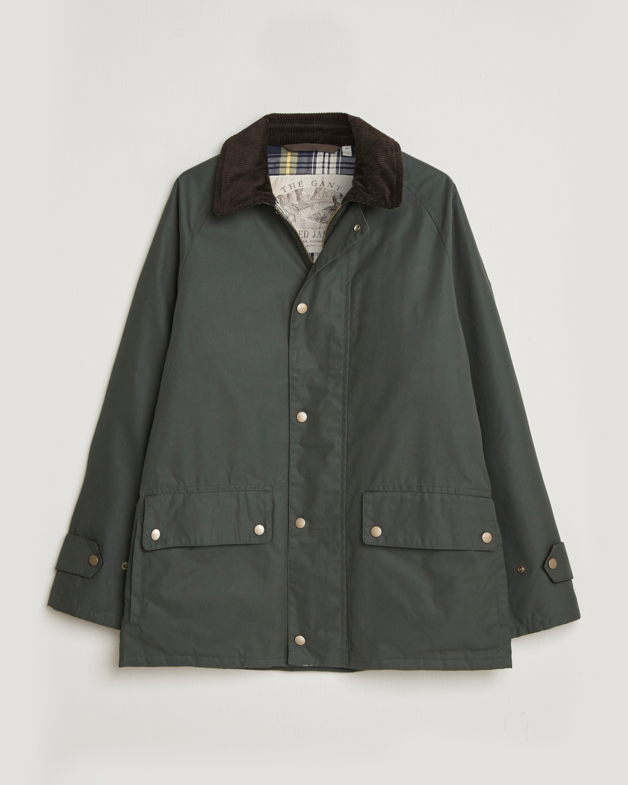 Hombres | Abrigos y chaquetas | Gant | Waxed Barn Jacket Woody Green