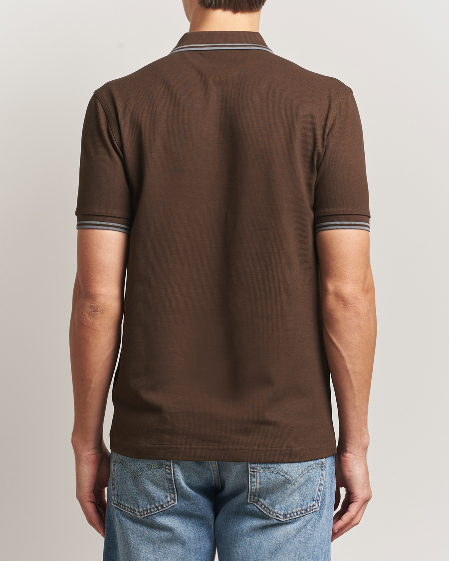 Hombres | Polos | Fred Perry | Twin Tipped Shirt Burnt Tobacco