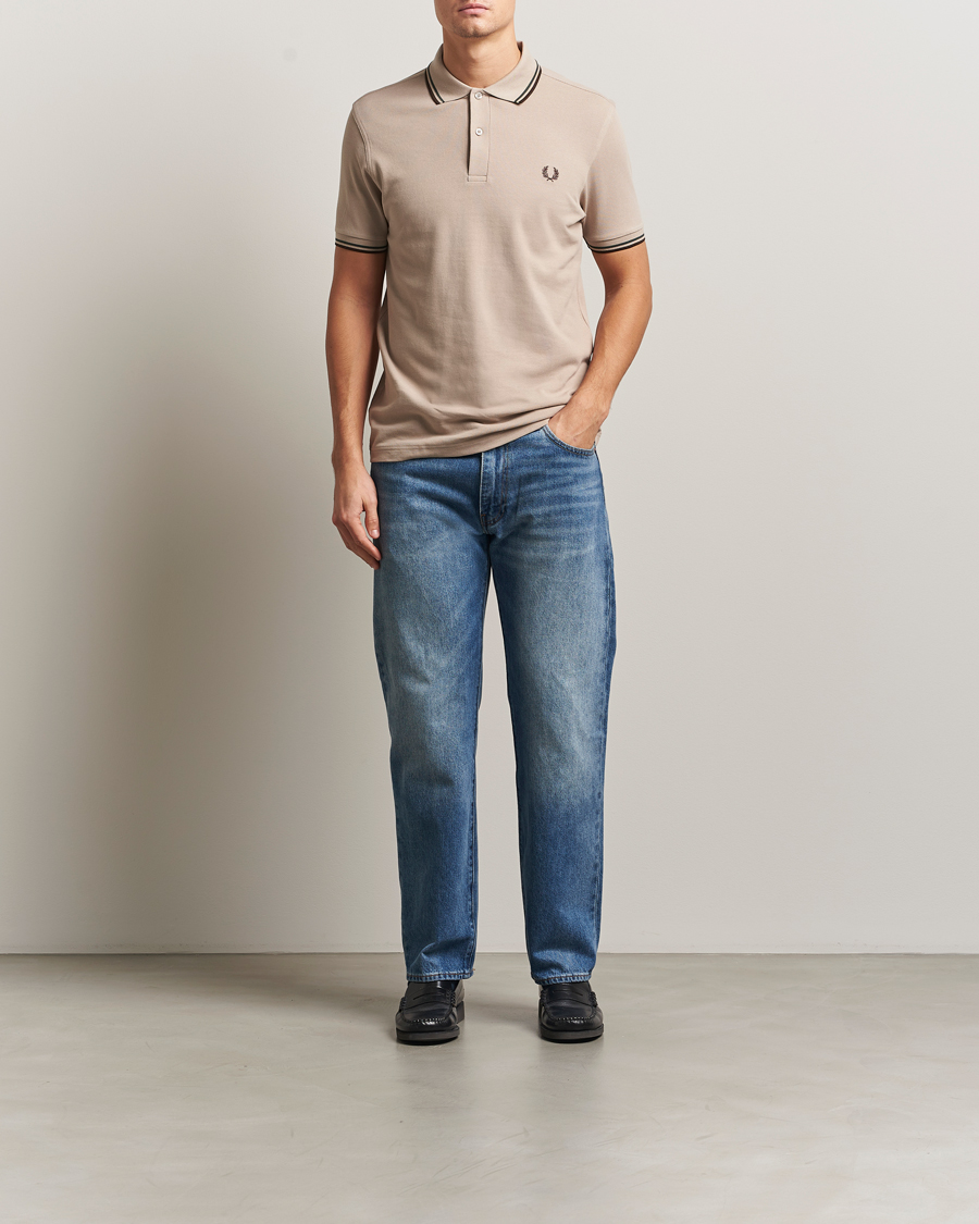 Hombres | Polos | Fred Perry | Twin Tipped Shirt Warm Oat