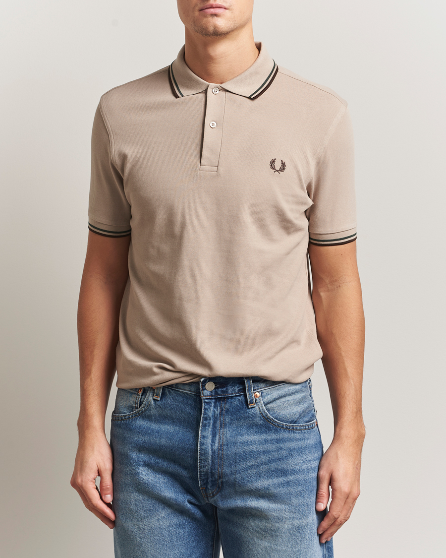 Hombres | Polos | Fred Perry | Twin Tipped Shirt Warm Oat