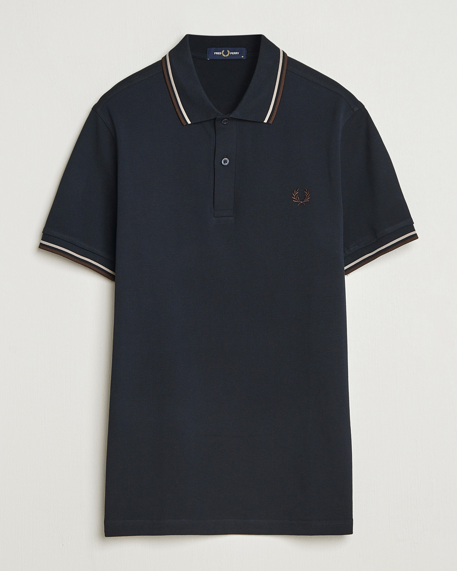 Hombres | Polos | Fred Perry | Twin Tipped Shirt Navy