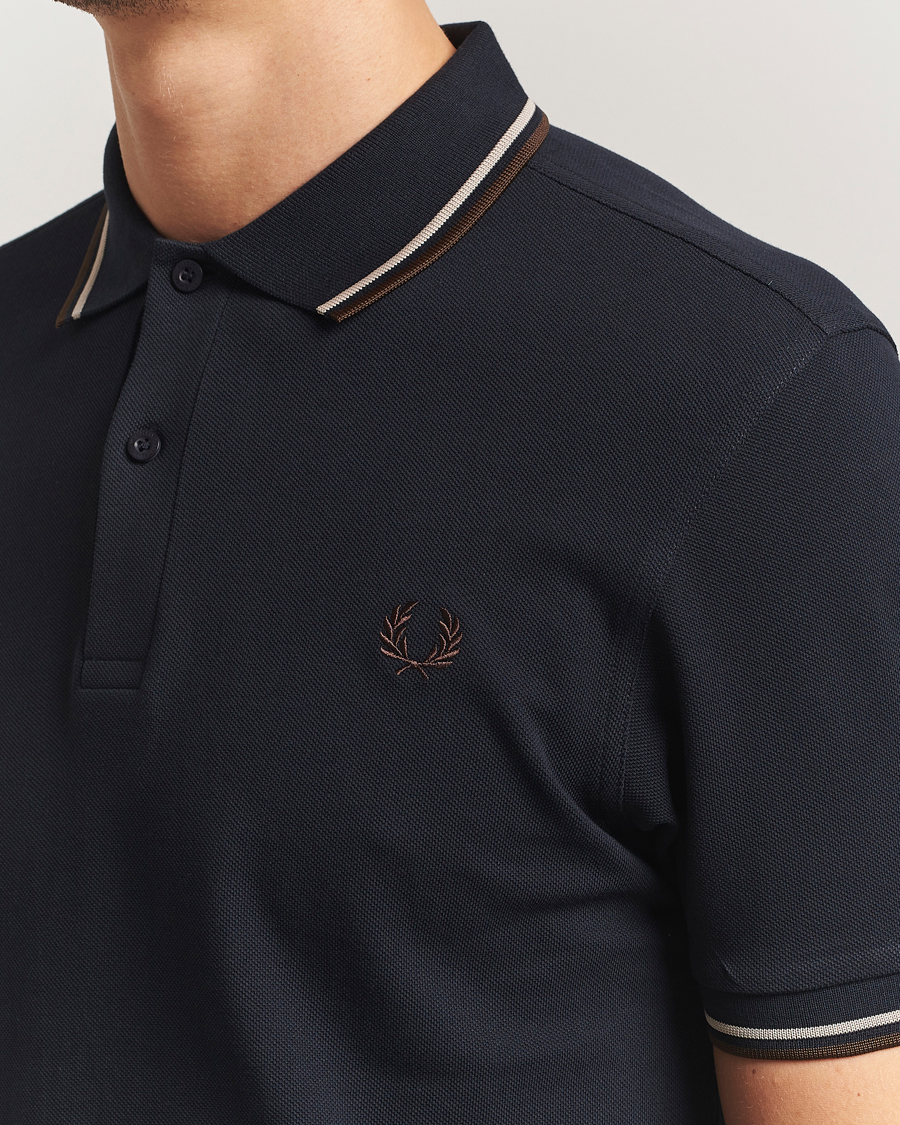 Hombres | Polos | Fred Perry | Twin Tipped Shirt Navy